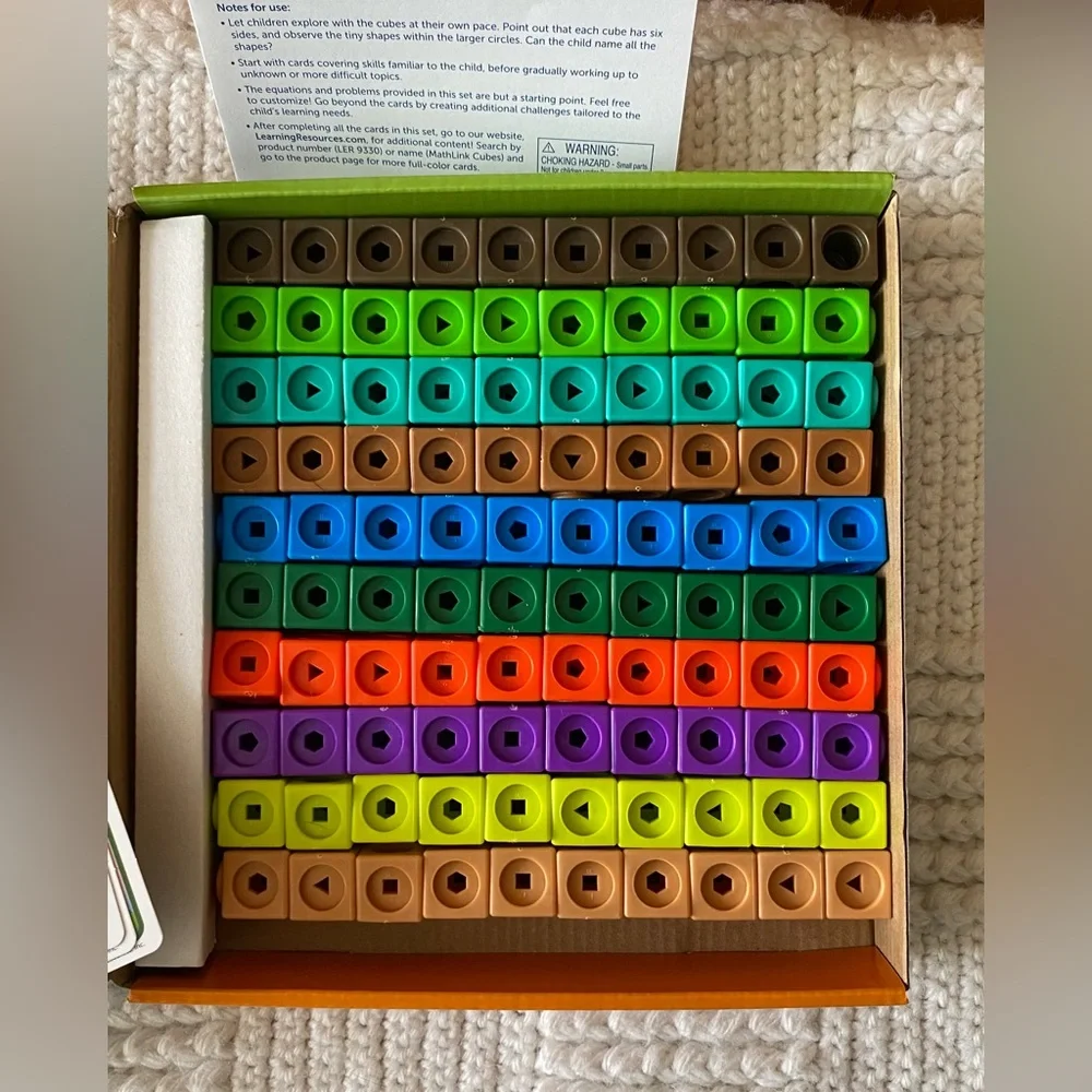 Learning Resources MathLink Cubes Kindergarten Math Activity Set: Dino Time!